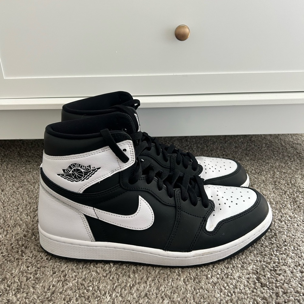 Nike Black and White Jordans